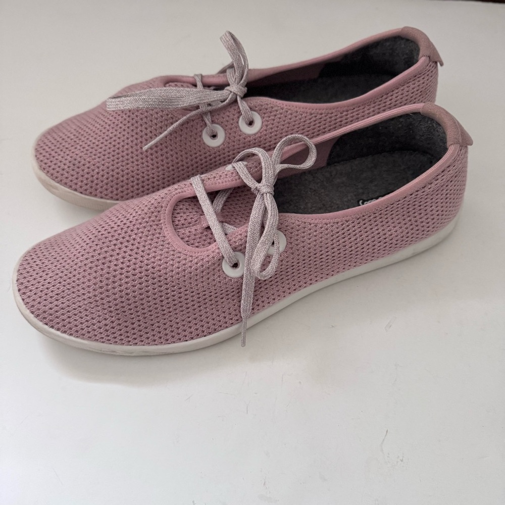 Allbirds Men's Pink Knit Wool Sneakers
